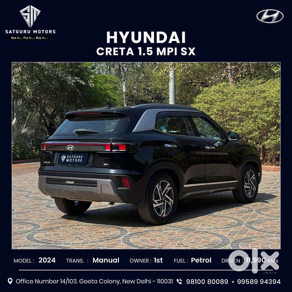 Hyundai Creta Sx Petrol Mt, 2024, Petrol