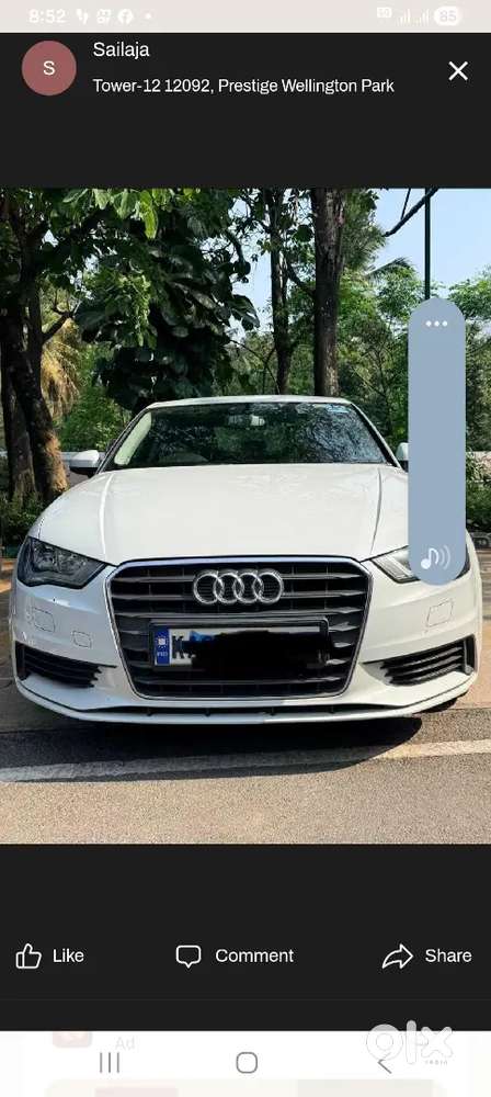 Audi A3 White Color Automatic Service History Available