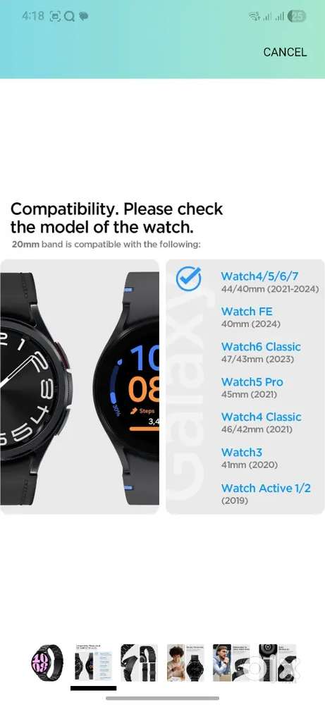 Spigen Modern Fit Strap Durable Elegance&Modern Aesthetic Black