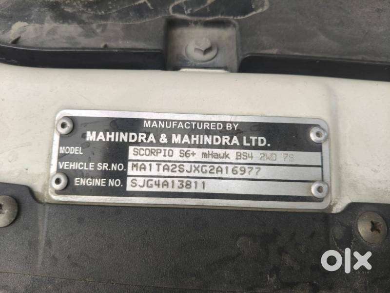 Mahindra Scorpio S6 Plus, 2016, Diesel