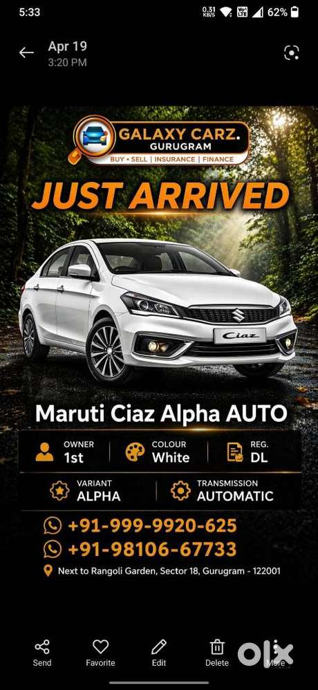 Maruti Suzuki Ciaz Smart Hybrid Alpha , 2019, Petrol