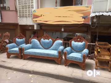 Teak wood deals maharaja sofa set