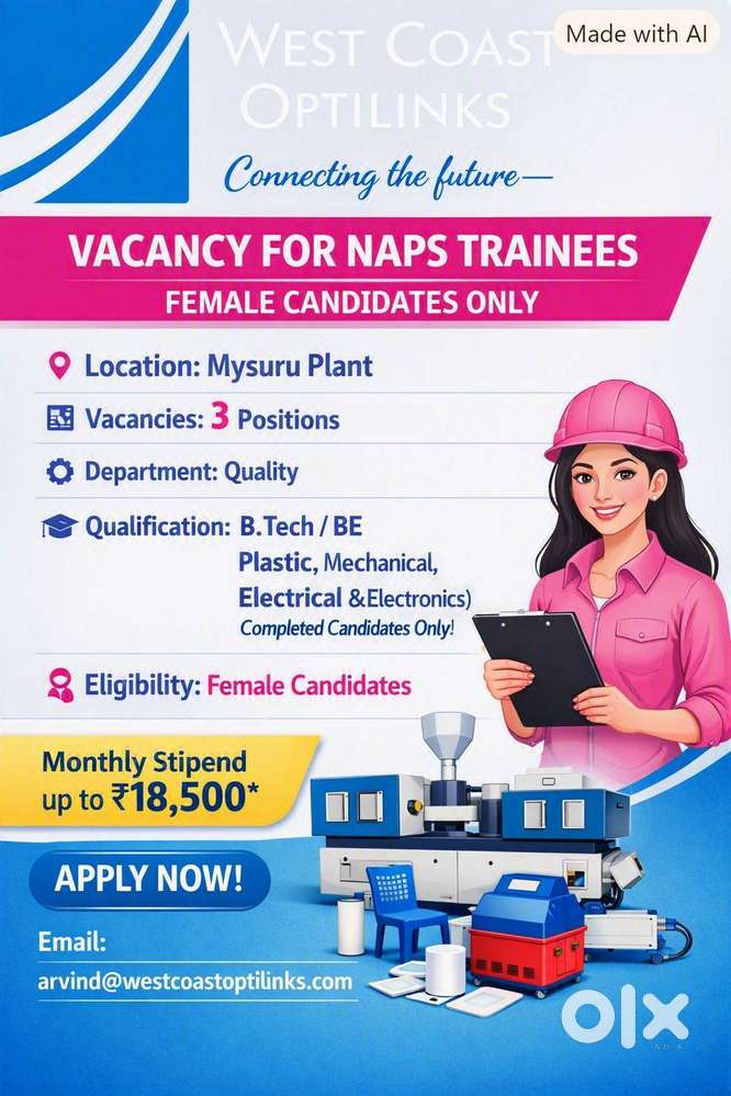 NAPS trainnee, QA Staff positions Job posting