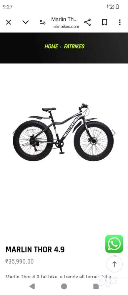 Marlin thor 4.9 fat bike Bicycles 1788877772