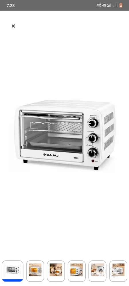 New oven Bajaj barand no un boxing