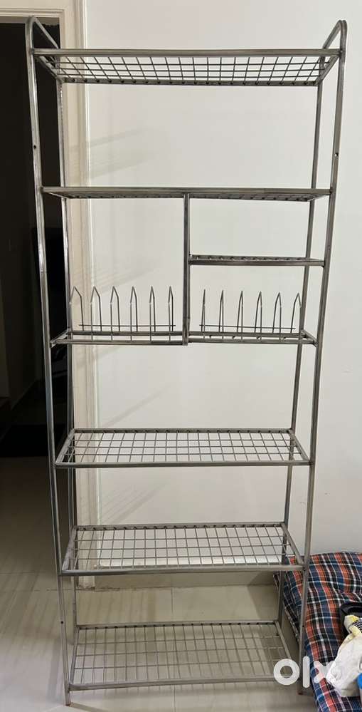 6 Feet Stainless Steel Utensil Storage Rack / Kitchen Stand