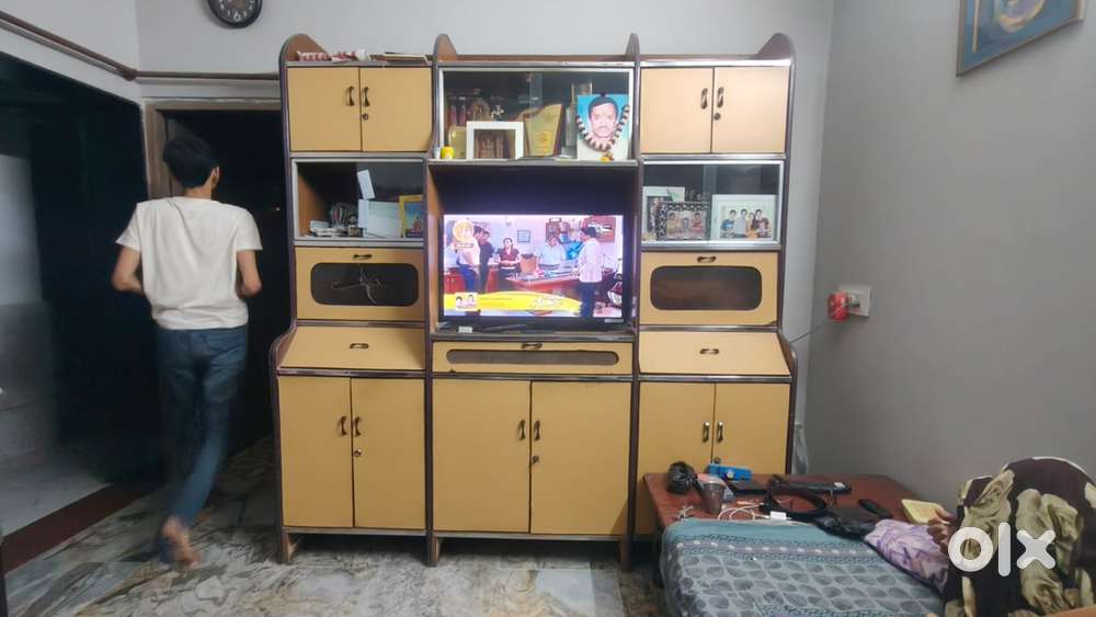 Tv cabinet cum showcase