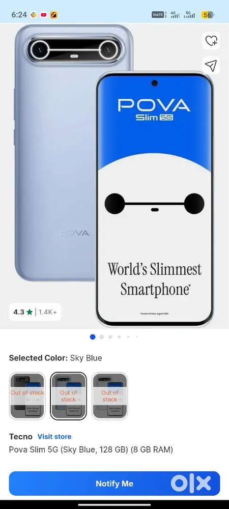 Tecno pova slim 5g