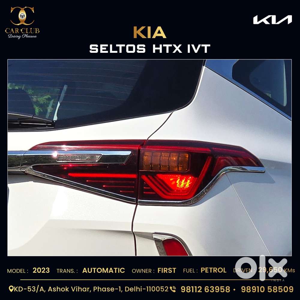 Kia Seltos 1.5 Htx Ivt Petrol Anniversary Edition, 2023, Petrol