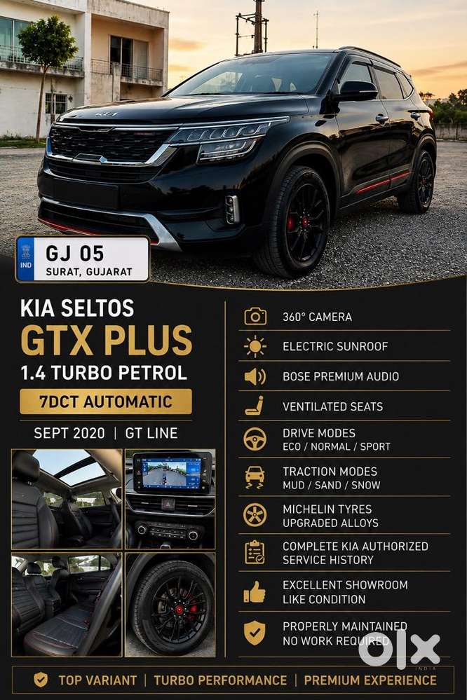 Kia Seltos Gtx Plus 1.4 Turbo 7dct (gt Line) Showroom Conditions
