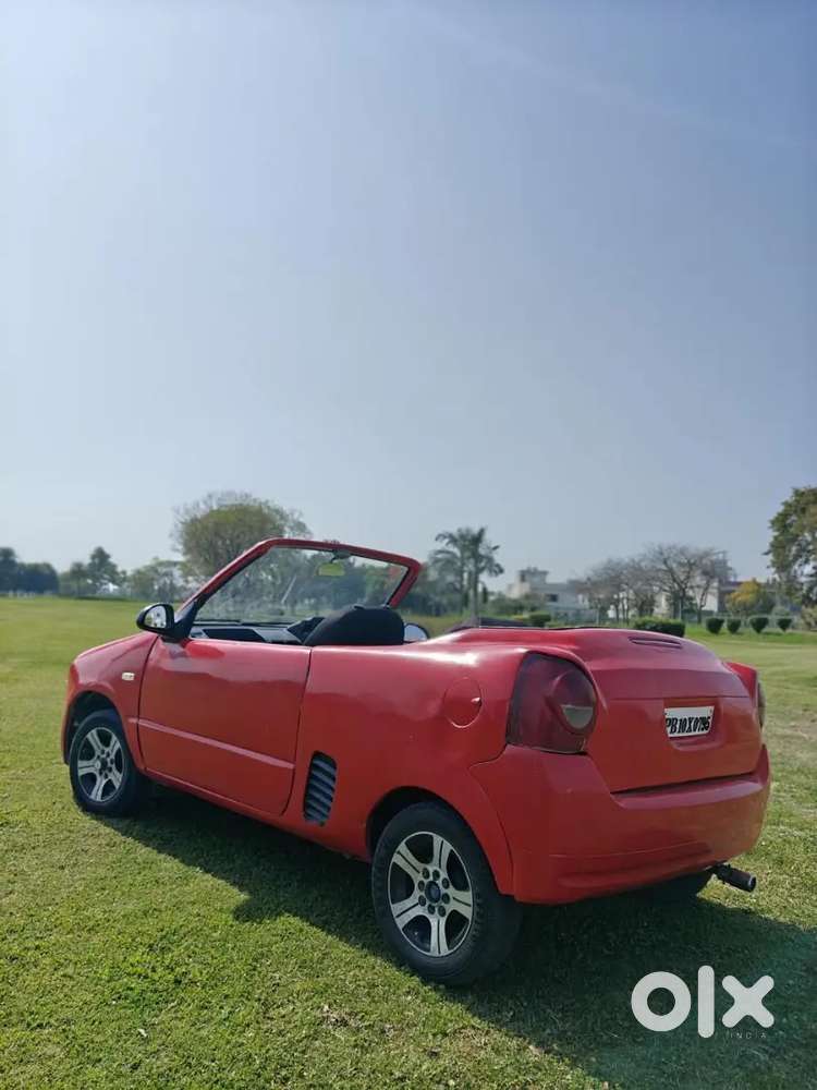 2 Window Red Modified Car  Good Condition All Over Work