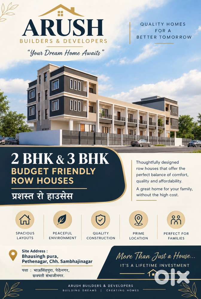 2 BHK , 3 BHK row houses for sale