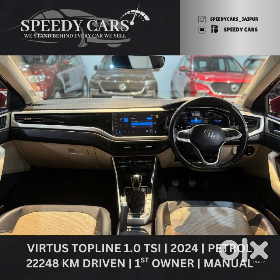 Volkswagen Virtus Topline 1.0 Tsi Mt (electric Seats), 2024, Petrol