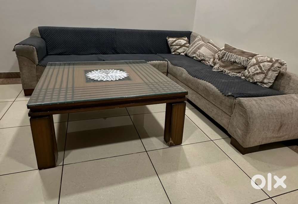 L shape 7 seater sofa