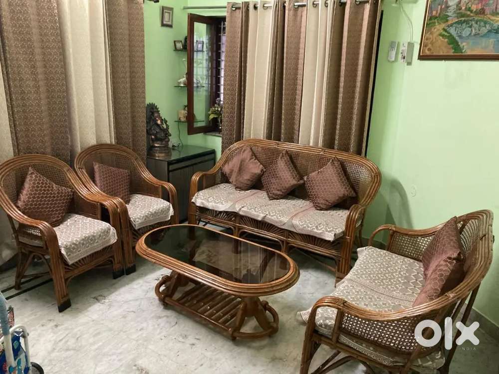 Bamboo cane handcrafted sofa set
