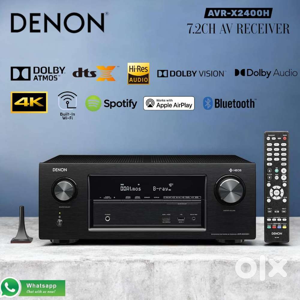 DENON AVR-X2400H 7.2CH AV RECEIVER - TVs, Video - Audio in