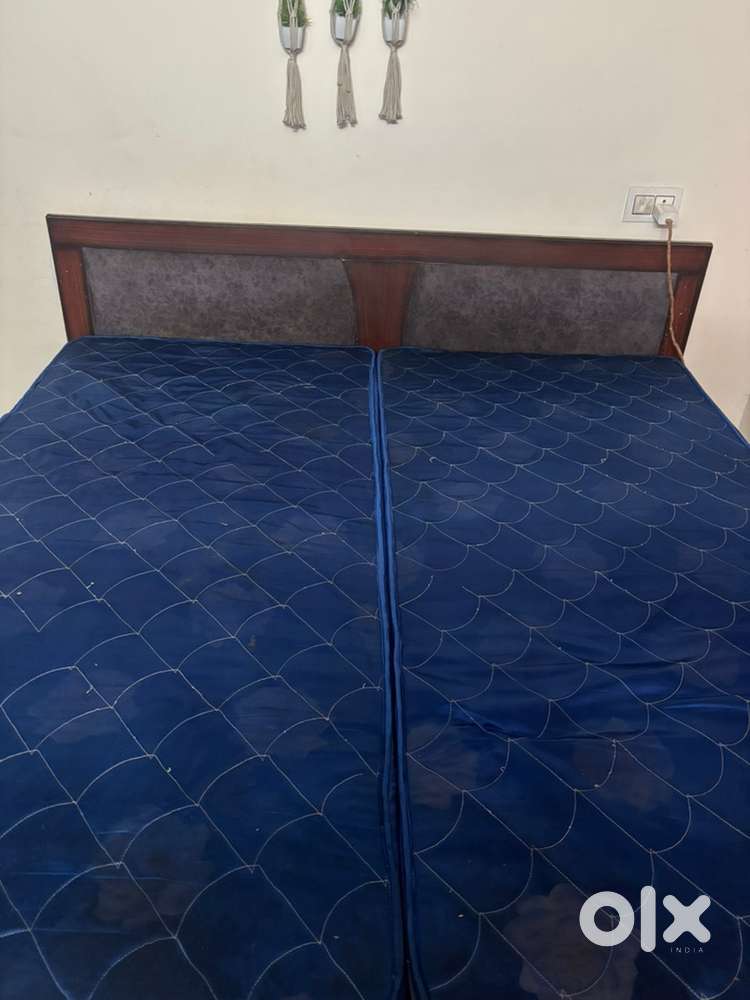 Double bed with box