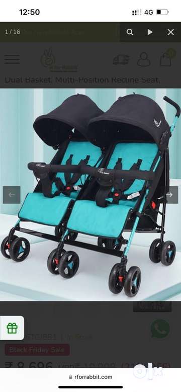 R for rabbit twin stroller best sale