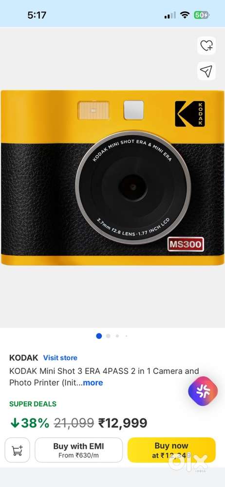 Kodak mini shot 3 era 4 Pass