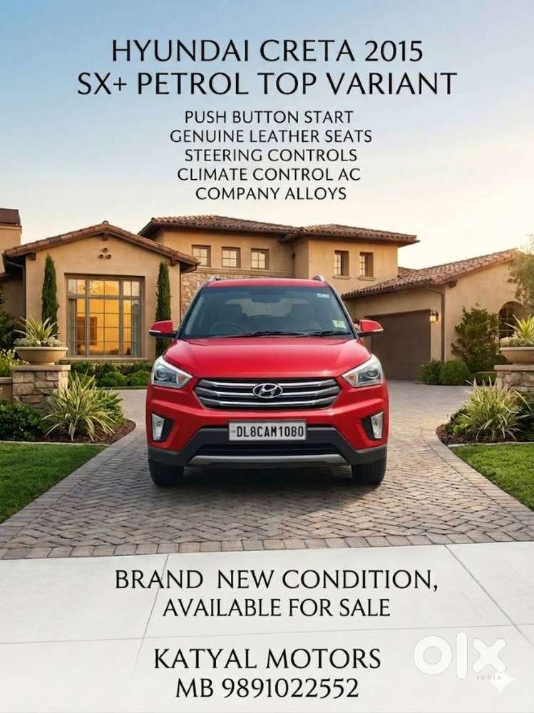 Hyundai Creta 1.6 Sx Plus, 2015, Petrol