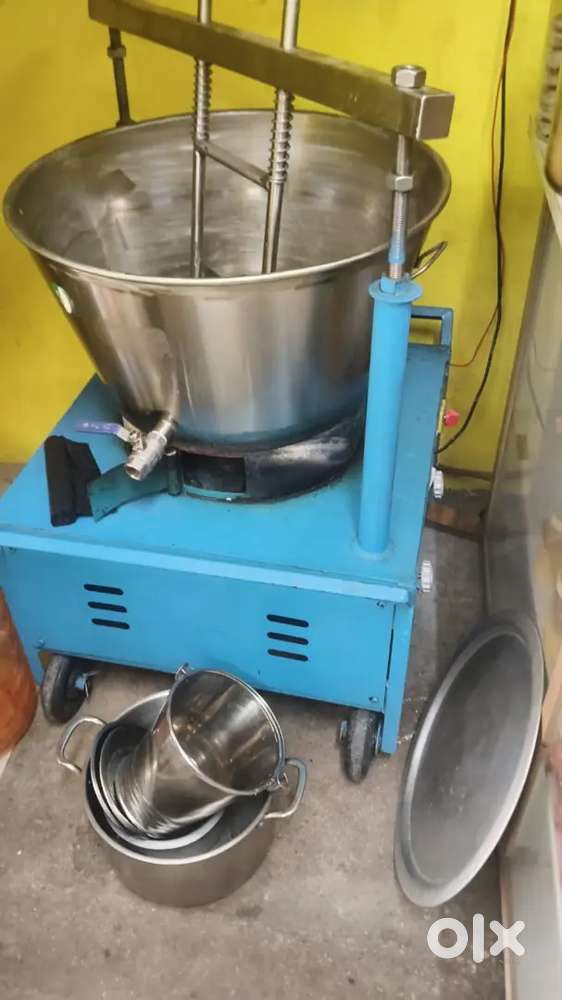Ghee boiler, paneer press, cream separater, curd churner