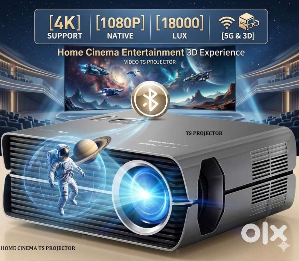Multimedia Smart FHD 4K Bluetooth WiFi Cinema theater Led Projector