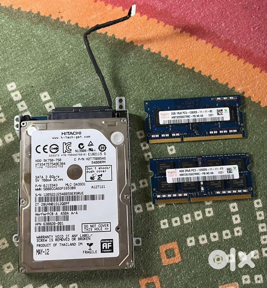 Laptop Upgrade Kit: 750GB HDD + 4GB RAM + 2GB RAM