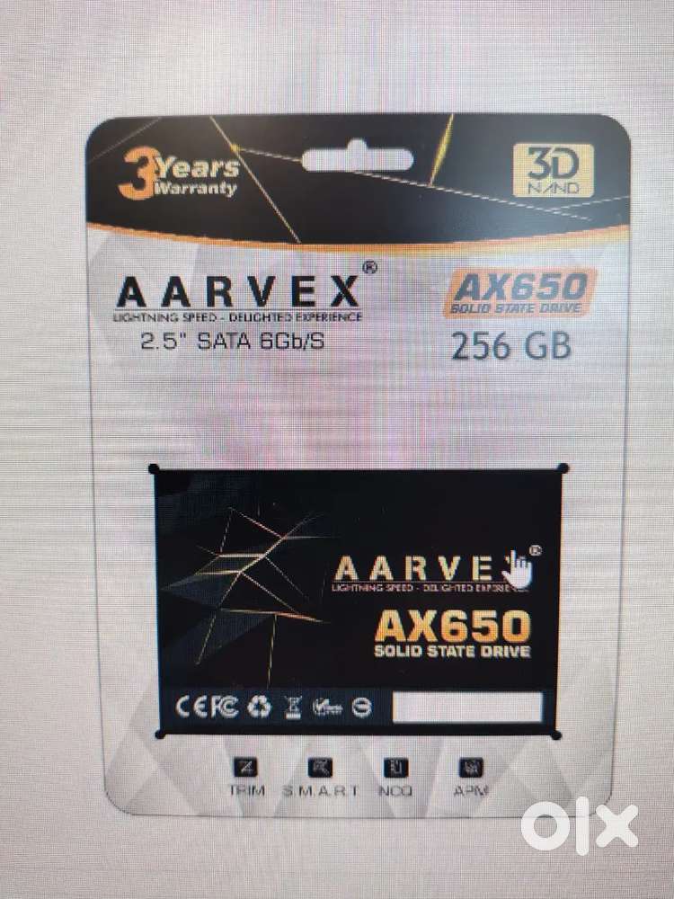 Aarvex SSD 256GB &ndash; Brand New 6nos.