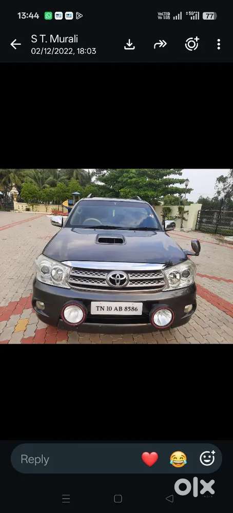 Toyota Fortuner 2011 Diesel Mt