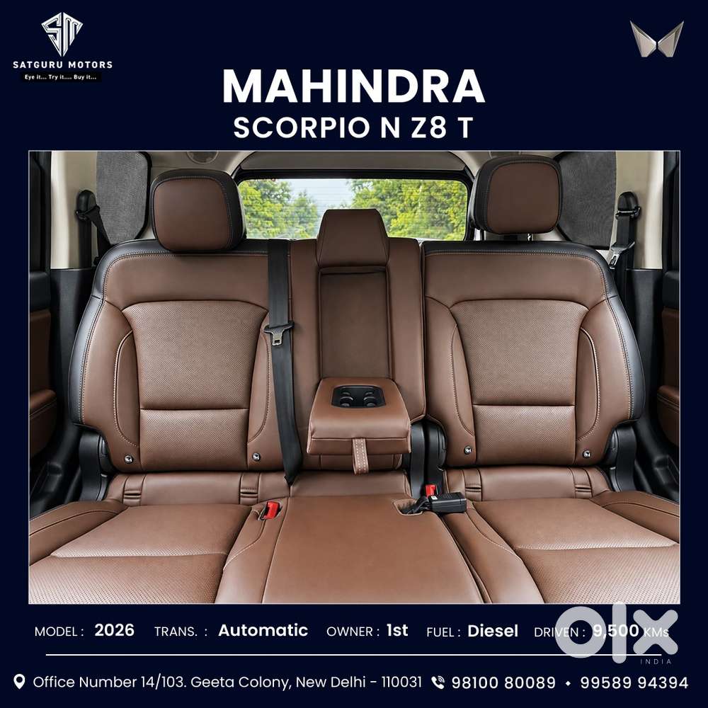 Mahindra Scorpio N Z8 L Diesel At 2wd 7 Str, 2026, Diesel
