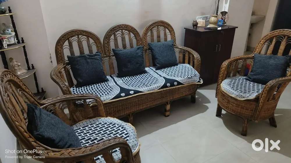 CANE 5 SEATER SOFA
