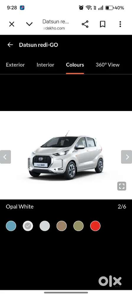 Datsun Redigo 2017 White Colour