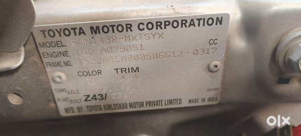 Toyota Innova Crysta 2.8 Gx At, 2017, Diesel