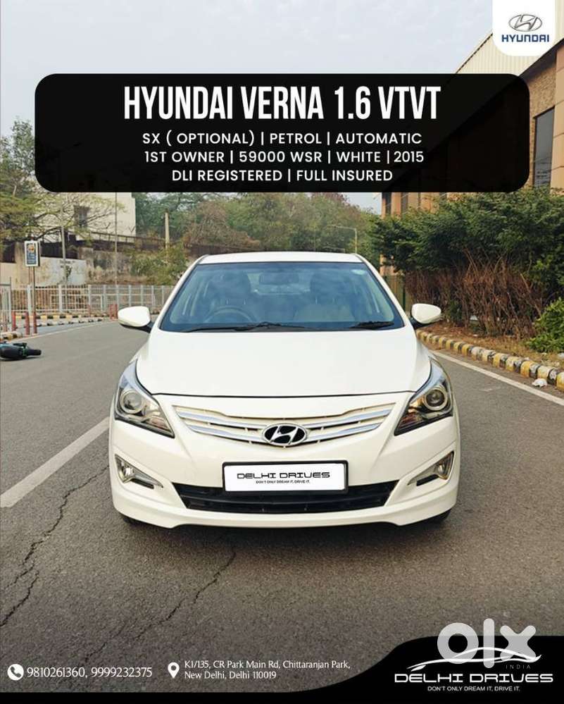Hyundai Verna 1.6 Sx (o) Vtvt At, 2015, Petrol