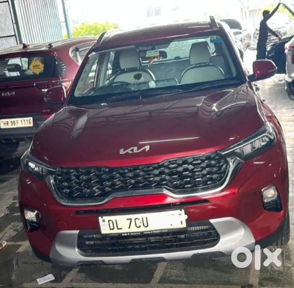 Kia Sonet Htx Turbo Dct Petrol 2023 Red Color
