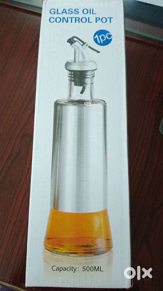 GLASS OIL CONTROL POT