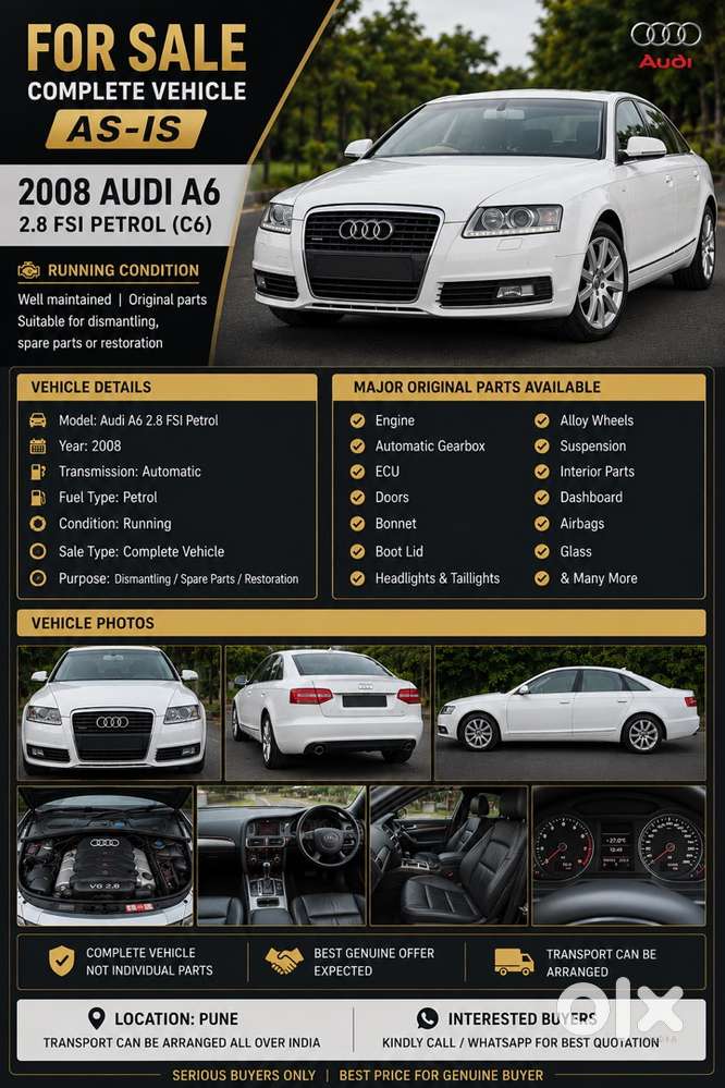 Audi A6 Petrol 2008 Car