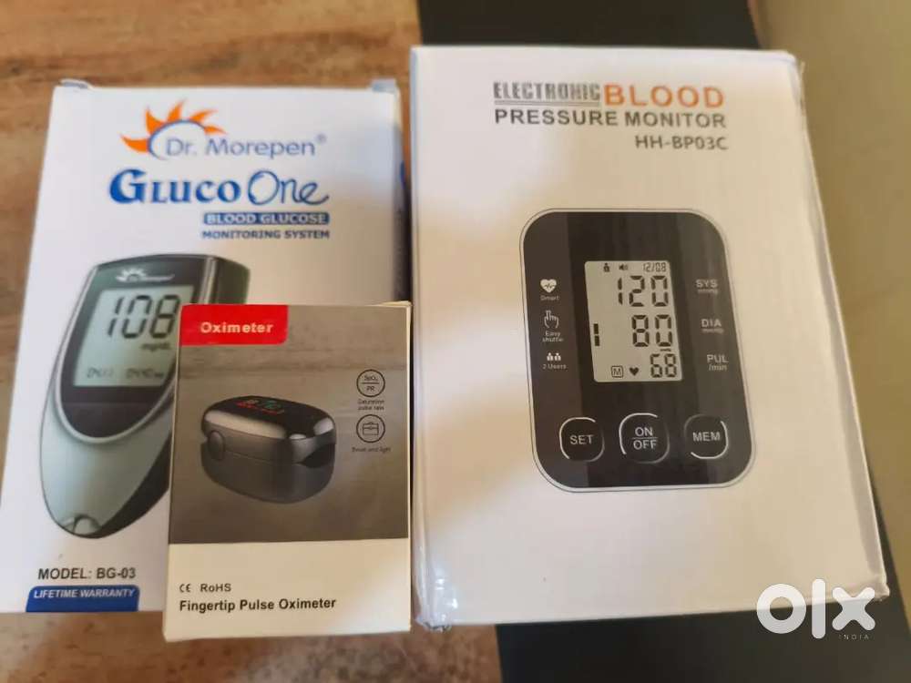 BP machine / suger machine/ oximeter all 3 new
