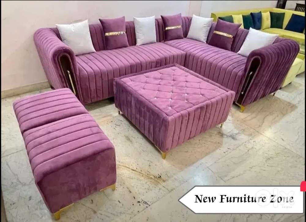 Nagpur Furniture Zone, New Luxury Corner Sofa Set with 5 years warrant