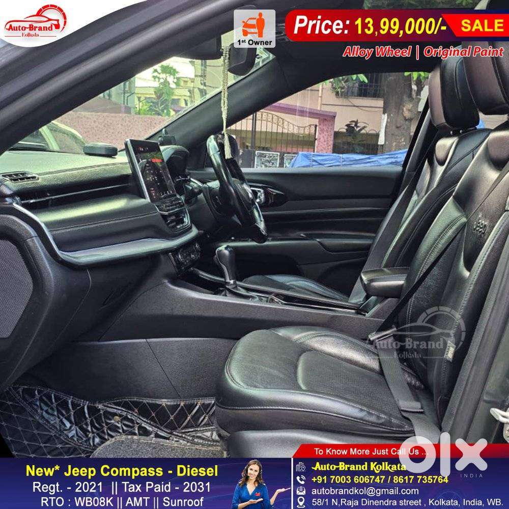 Jeep Compass 2.0 Limited Plus 4x4 Diesel At, 2021, Diesel