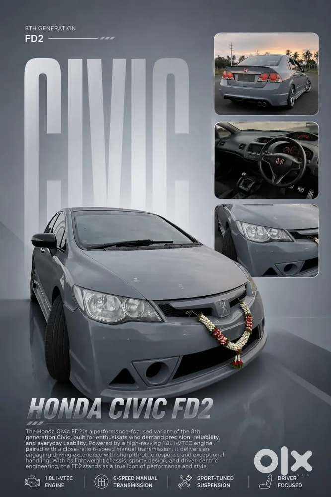 Honda Civic 2007- Restored, Repainted And Well Maintained