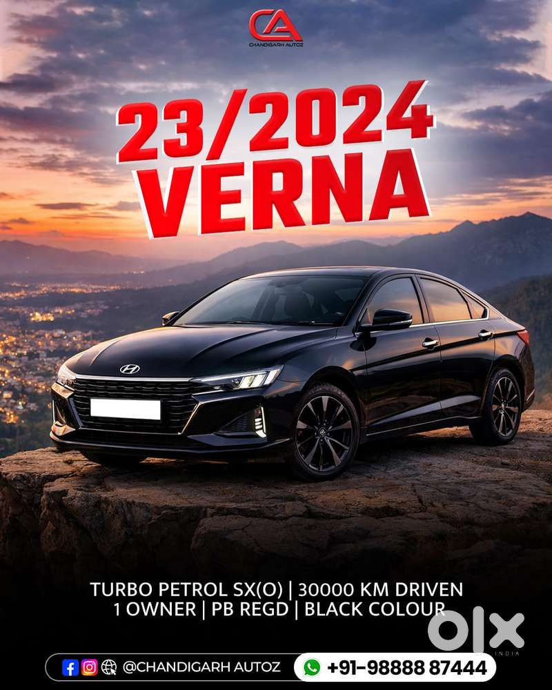 Hyundai Verna Sx (o) 1.5 Turbo Petrol Dct, 2023, Petrol