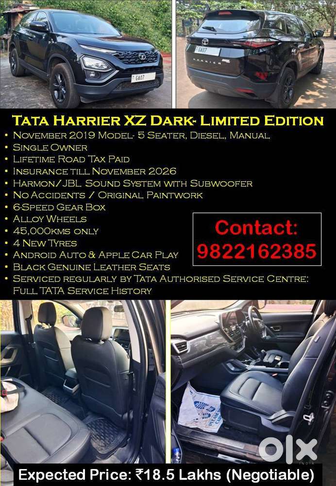 Tata Harrier Xz Dark - Limited Edition