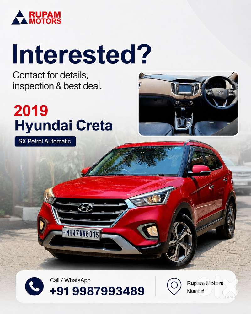 Hyundai Creta 1.6 Sx Plus Petrol At, 2019, Petrol
