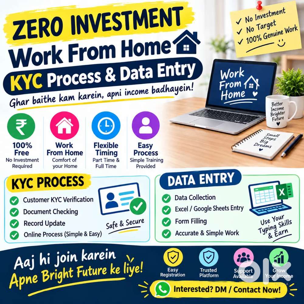 Zero Investment work from home job