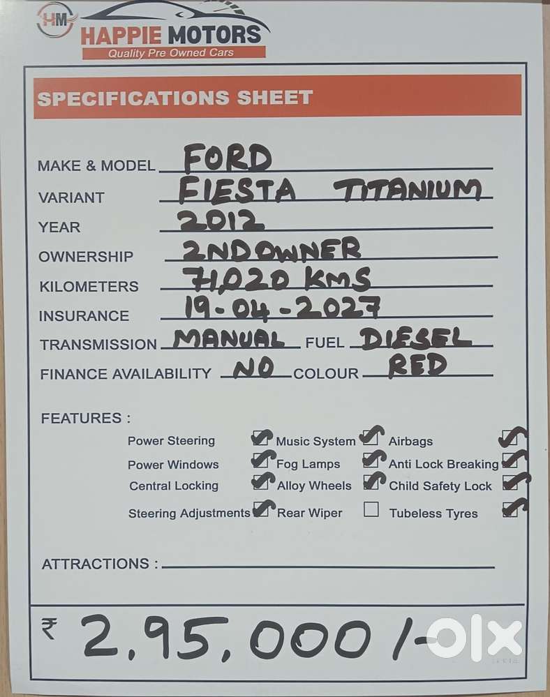 Ford Fiesta 1.5 Tdci Titanium, 2012, Diesel