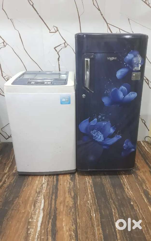 Whirlpool latest model single door refrigerator and LGwashing machine