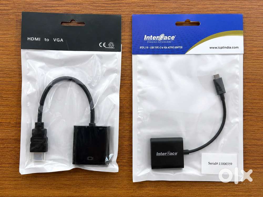 Brand New HDMI to VGA + InterFace USB-C to VGA Adapter