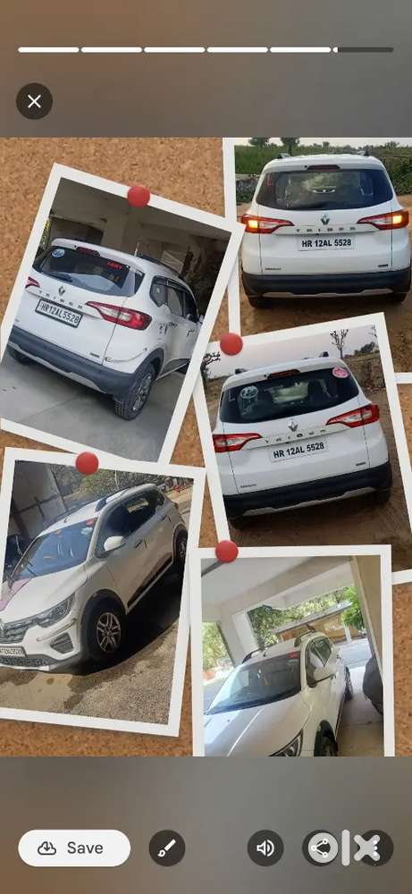 Renault Triber Top Model Rohtak Haryana Registration.