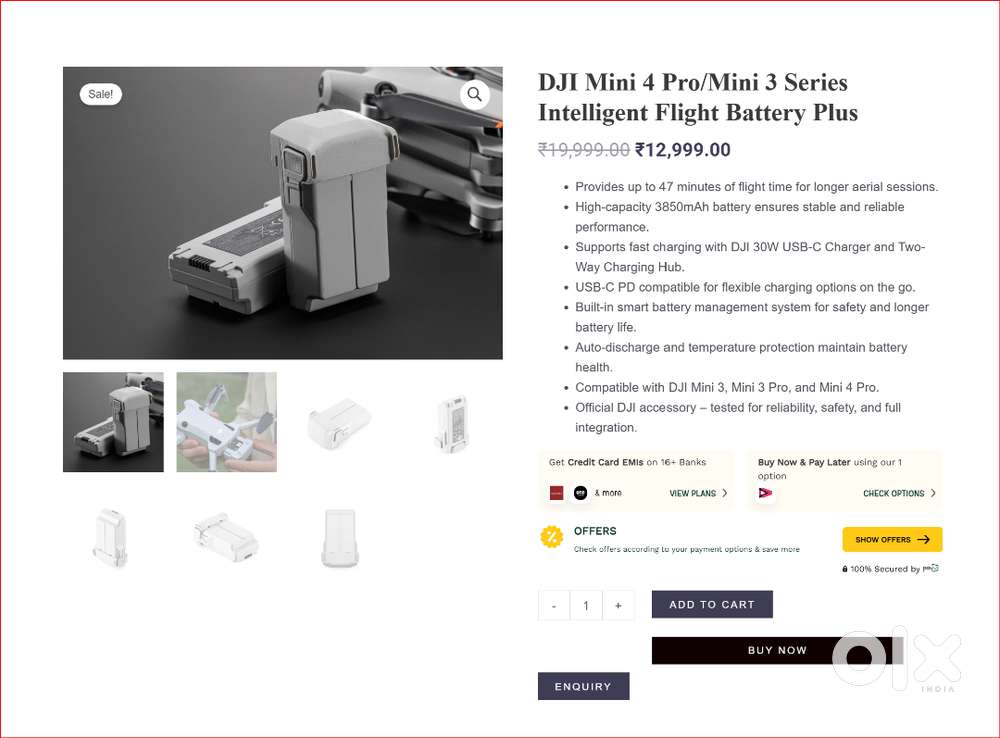 DJI Mini 4 Pro Fly More Combo Plus Drone  (read ad description